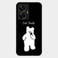 White Panda Glass Case Cover For Realme C55