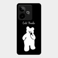 White Panda Glass Case Cover For Realme Gt 7 5G