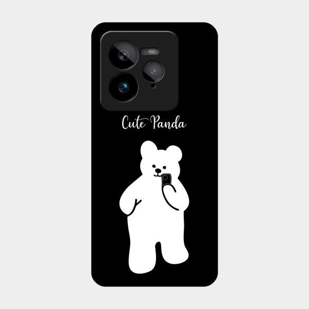 White Panda Glass Case Cover For Realme Gt 7 Pro