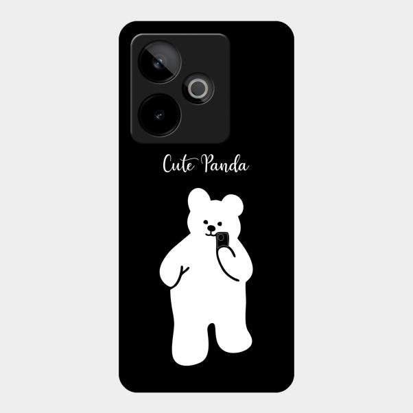 White Panda Glass Case Cover For Realme Gt 7T 5G