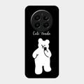White Panda Glass Case Cover For Realme Narzo 70 Pro 5G