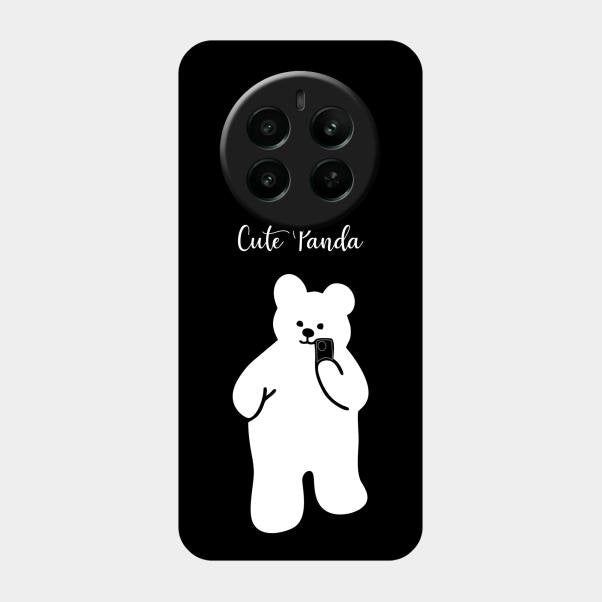 White Panda Glass Case Cover For Realme Narzo 70 Pro 5G
