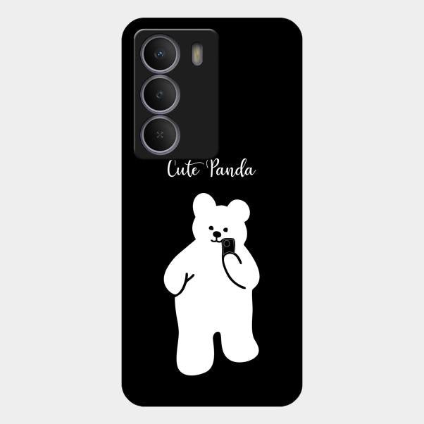 White Panda Glass Case Cover For Realme P3 Lite 5G