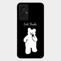 White Panda Glass Case Cover For Redmi 11 Prime 4G