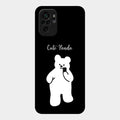 White Panda Glass Case Cover For Redmi Note 10