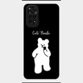 White Panda Glass Case Cover For Redmi Note 11
