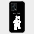 White Panda Glass Case Cover For Redmi Note 12 Pro 5G