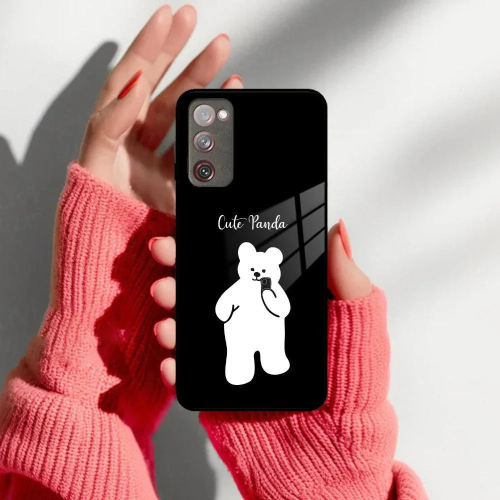White Panda Glass Case Cover For Samsung - ShopOnCliQ