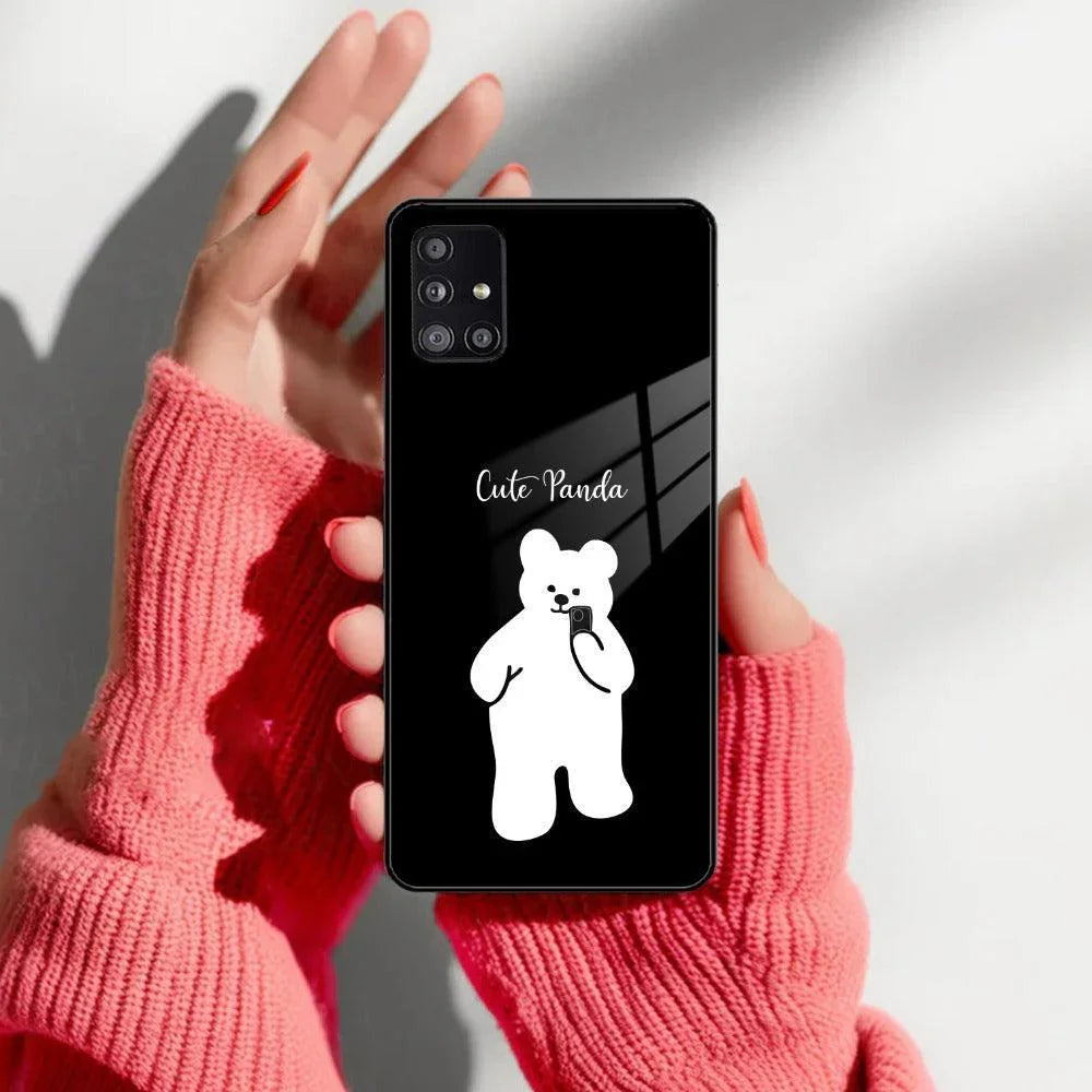 White Panda Glass Case Cover For Samsung - ShopOnCliQ