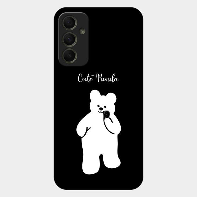 White Panda Glass Case Cover For Samsung Galaxy A34 5G
