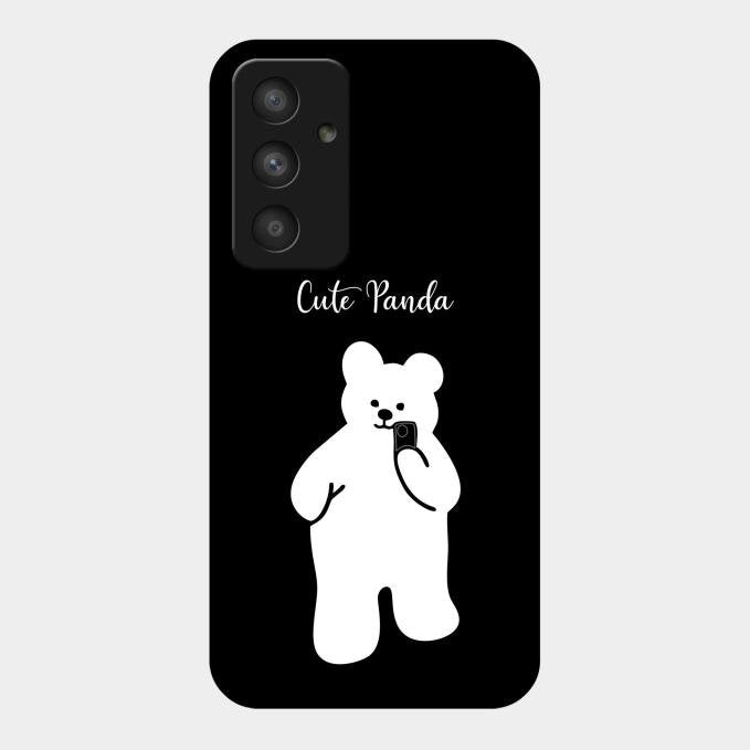 White Panda Glass Case Cover For Samsung Galaxy A54 5G