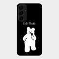 White Panda Glass Case Cover For Samsung Galaxy A55 5G