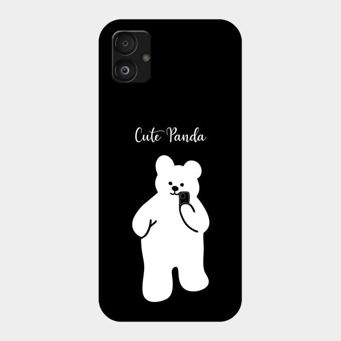 White Panda Glass Case Cover For Samsung Galaxy F14 5G