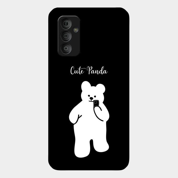 White Panda Glass Case Cover For Samsung Galaxy F23 5G