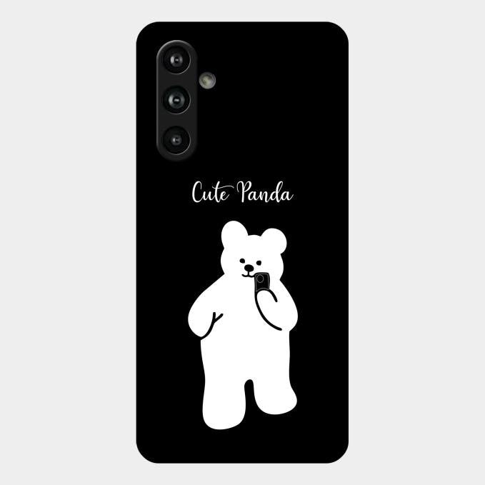 White Panda Glass Case Cover For Samsung Galaxy F54 5G