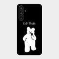 White Panda Glass Case Cover For Samsung Galaxy M35 5G
