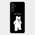 White Panda Glass Case Cover For Samsung Galaxy M55 5G