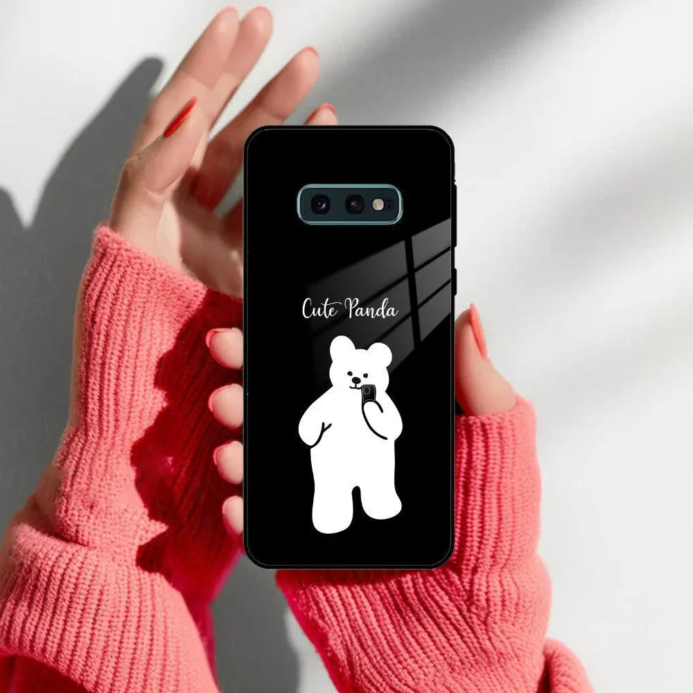 White Panda Glass Case Cover For Samsung - ShopOnCliQ