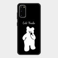 White Panda Glass Case Cover For Samsung Galaxy S20