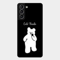 White Panda Glass Case Cover For Samsung Galaxy S21 Plus