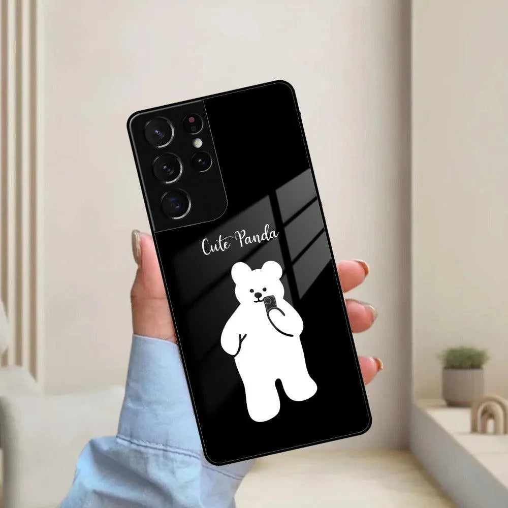 White Panda Glass Case Cover For Samsung - ShopOnCliQ