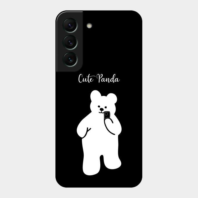 White Panda Glass Case Cover For Samsung Galaxy S22 5G