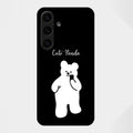 White Panda Glass Case Cover For Samsung Galaxy S25 FE 5G