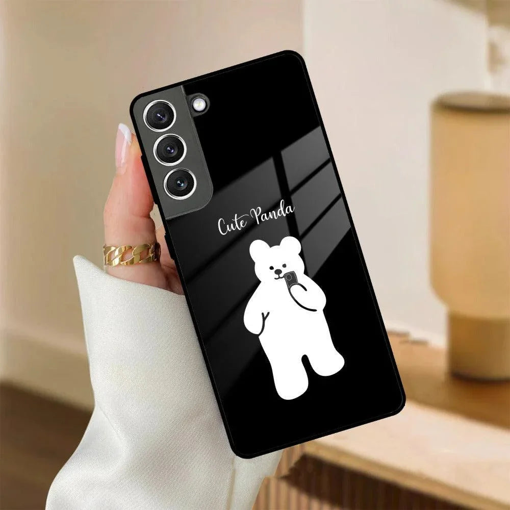 White Panda Glass Case Cover For Samsung - ShopOnCliQ
