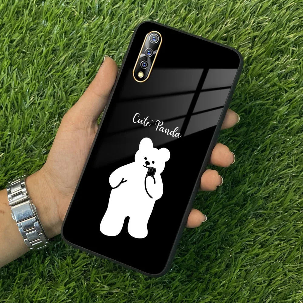 White Panda Glass Case Cover For Vivo - ShopOnCliQ