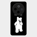 White Panda Glass Case Cover For Vivo T4 5G