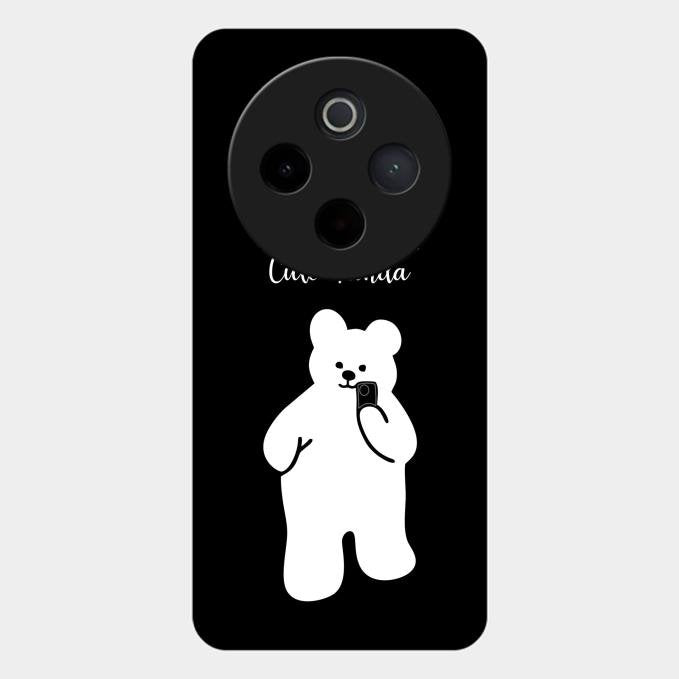 White Panda Glass Case Cover For Vivo T4 5G