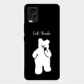 White Panda Glass Case Cover For Vivo V20 2021