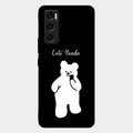 White Panda Glass Case Cover For Vivo V20 Se