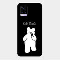 White Panda Glass Case Cover For Vivo V20