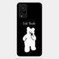 White Panda Glass Case Cover For Vivo V21 5G