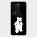 White Panda Glass Case Cover For Vivo V29 Pro 5G