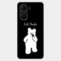 White Panda Glass Case Cover For Vivo V29E 5G