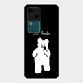 White Panda Glass Case Cover For Vivo V30 5G