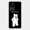 White Panda Glass Case Cover For Vivo V30 Pro 5G