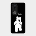 White Panda Glass Case Cover For Vivo V50E 5G