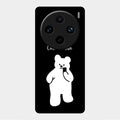 White Panda Glass Case Cover For Vivo X100 Pro 5G