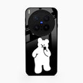 White Panda Glass Case Cover For Vivo X300 Pro 5G