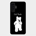 White Panda Glass Case Cover For Vivo X50 5G