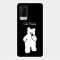 White Panda Glass Case Cover For Vivo X60 5G