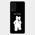 White Panda Glass Case Cover For Vivo X60 Pro 5G