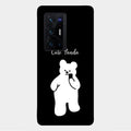 White Panda Glass Case Cover For Vivo X70 Pro Plus 5G
