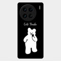 White Panda Glass Case Cover For Vivo X90 Pro 5G