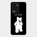 White Panda Glass Case Cover For Vivo Y200 5G