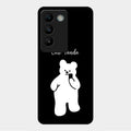 White Panda Glass Case Cover For Vivo Y200E 5G