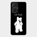 White Panda Glass Case Cover For Vivo Y27